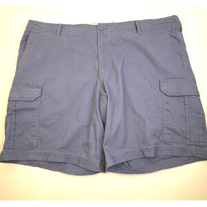 George Cargo Pants Men's 46 Blue Pockets Cotton Casual Outdoors Utility Shorts